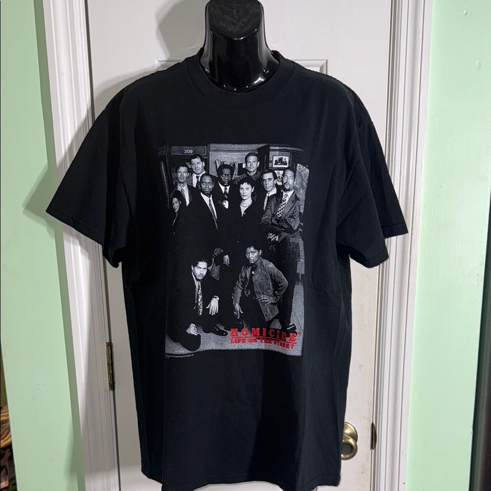 National Broadcasting Co Black Homicide Life on the Street 1998 Graphic T-Shirt
